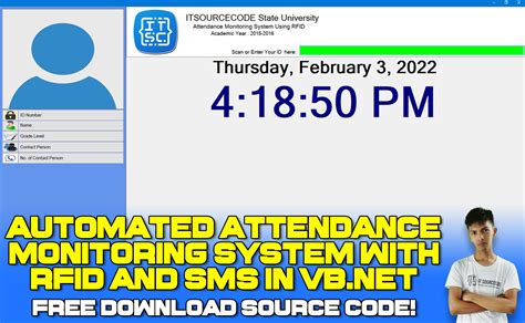 rfid attendance system source code vb|attendance tracking system vb.